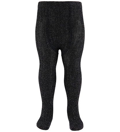 Condor Strumpbyxor - Viskos - Rib - Svart m. Glitter