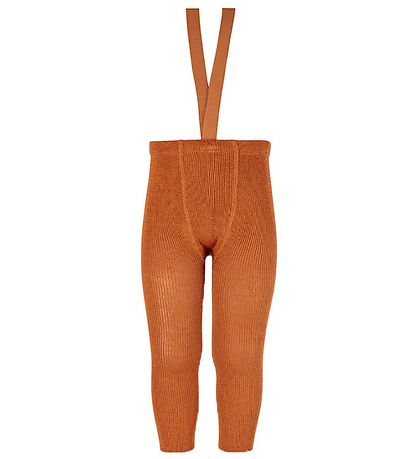 Condor Leggings w. Suspenders - Wool/Acrylic - Ocher