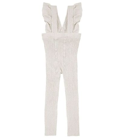 Condor Leggings M. axlaböndum - Rib - Hvítur