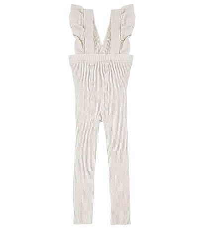 Condor Leggings w. Suspenders - Rib - White