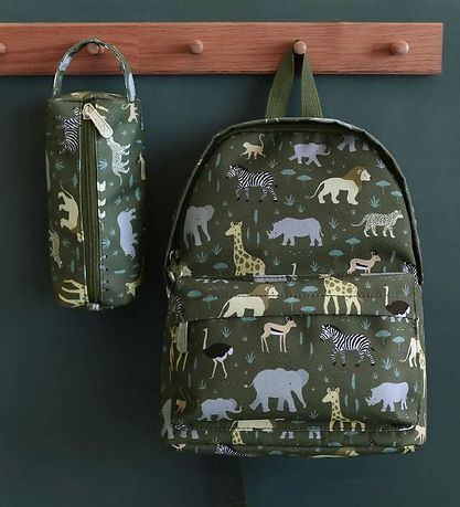 A Little Lovely Company Pencil Case - Savanna
