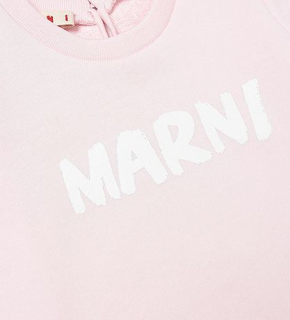 Marni Joggingkjóll - Bleikt M. Hvítur