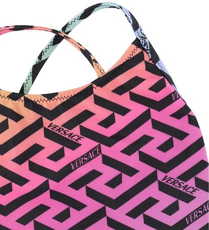 Versace Sundföt - Fuchsia M. Svart