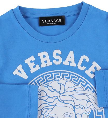 Versace Blouse - Mduse - Bleu/Blanc