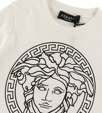 Versace T-shirt - White/Black w. Logo