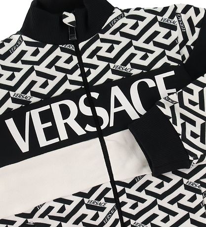 Versace Cardigan - White w. Black