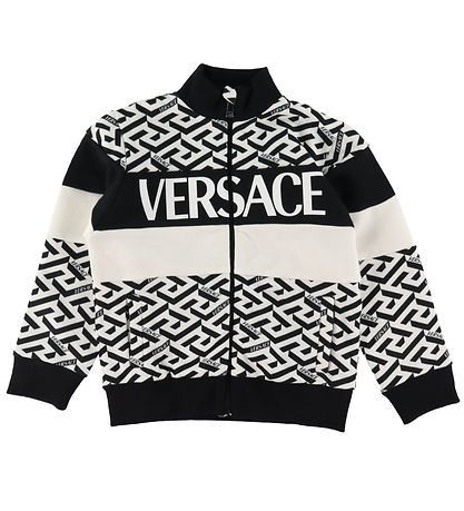 Versace Cardigan - White w. Black