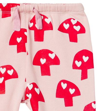 Stella McCartney Kids Sweatpants - Pink w. Mushrooms