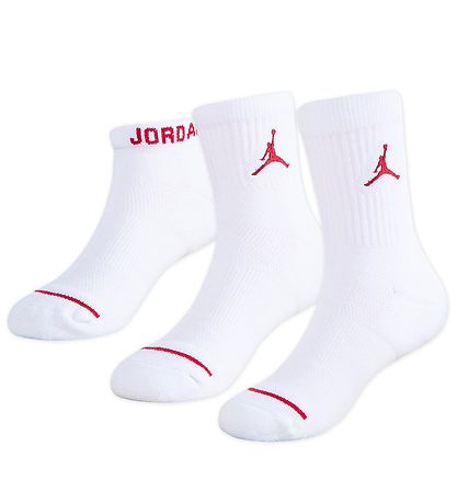Jordan Sokkar - 3 Pakki - Jumpman foss - Hvítur