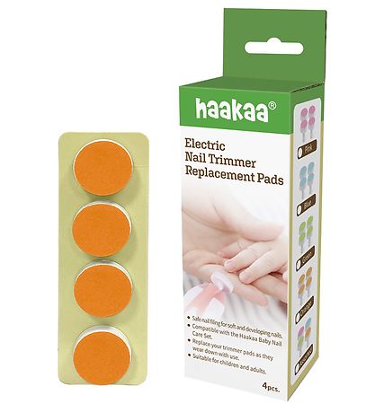 Haakaa Sanding Pad Refill - 4-pack - 12 mnader+ - Orange