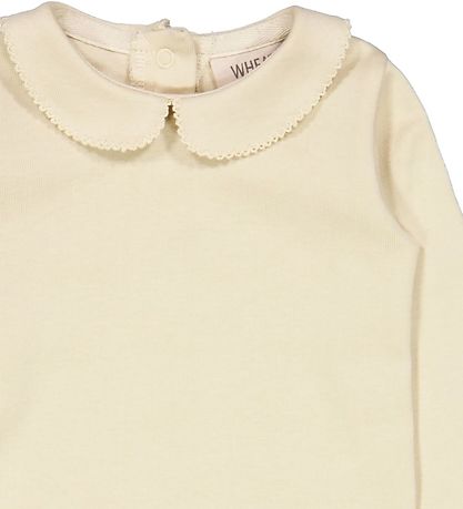 Wheat Bodysuit l/s w. Collar - Clam