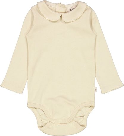 Wheat Bodysuit l/s w. Collar - Clam