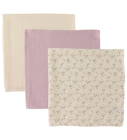 Pippi Spucktücher - 3er-Pack - 70x70 cm - Brüniertes Flieder