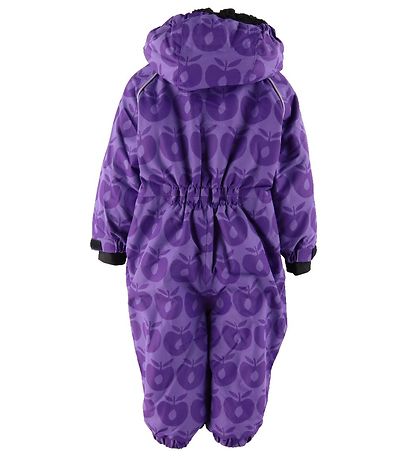 Småfolk Snowsuit - Purple Heart w. Apples