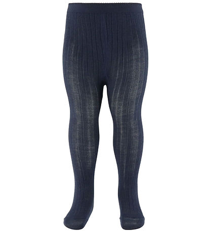 MP Tights - Wool - Rib - Navy