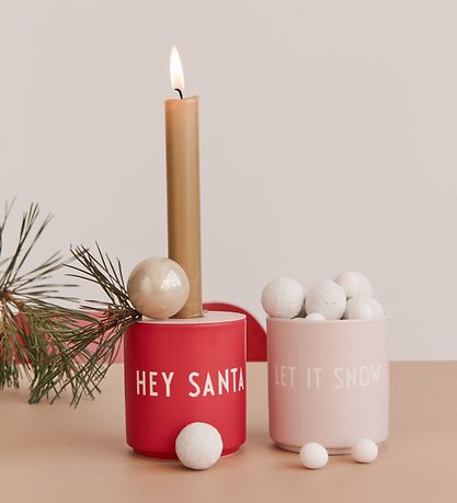 Design Letters Cup - Favorite Cup - Hey Santa - Faded Rose