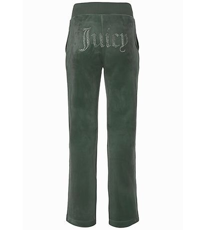 Juicy Couture Velours Hosen - Dark Moos