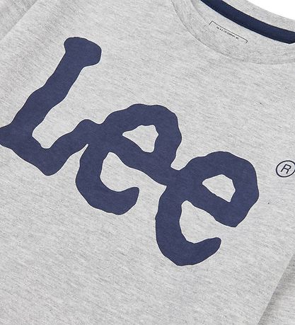 Lee Bluse - Wackelige Grafik - Vintage Grey Heather