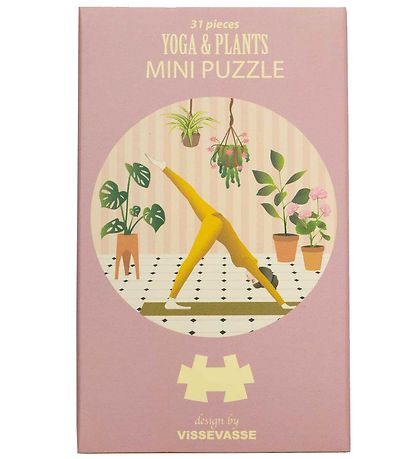 Vissevasse Puzzle Game - Mini - 11x11 cm - Yoga & Plants
