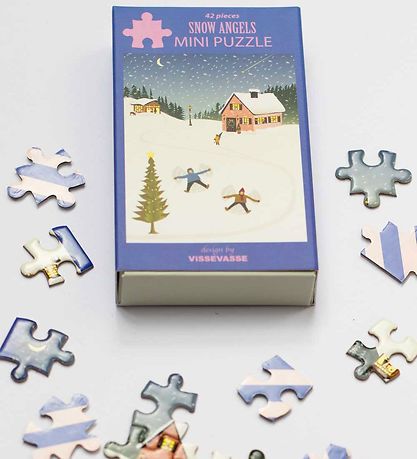 Vissevasse Jigsaw Puzzle - Mini - 10x13 cm - Snow Angels