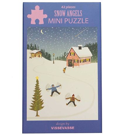 Vissevasse Jigsaw Puzzle - Mini - 10x13 cm - Snow Angels