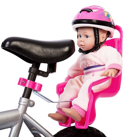 MaMaMeMo Fietsstoeltje Voor Pop - Roze