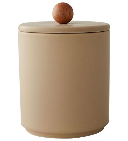Design Letters Jar - Treasure Jar - 8x9.5 cm - Beige
