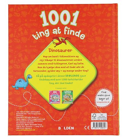 Forlaget Bolden Book - 1001 Things to Find. Dinosaurs - Danish