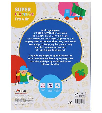 Forlaget Bolden Colouring Book - Super Color bar - Danish