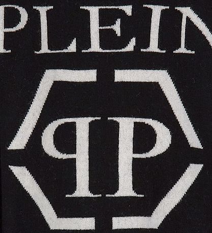 Philipp Plein Blouse - Wool/Viscose - Black w. Logo