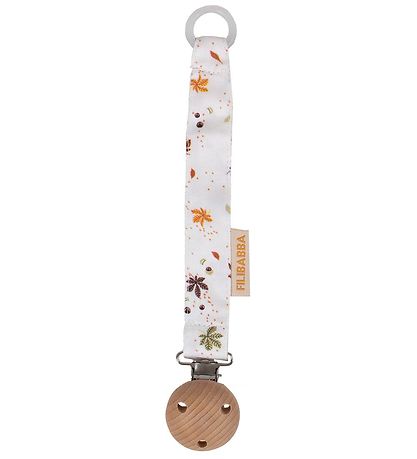 Filibabba Pacifier Clip - Chestnuts