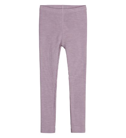 Hust and Claire Leggings - Lane - Rib - Wool - Dusty Rose