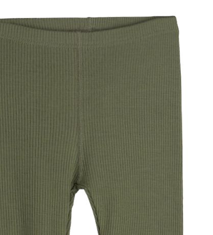 Hust and Claire Leggings - Lane - Rib - Wool - Dusty Green