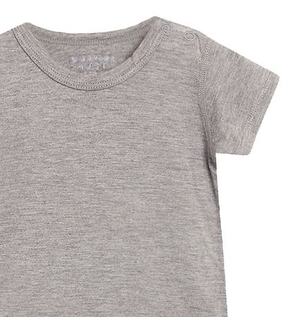 Hust and Claire Romper s/s - Boog - Bamboe - Grijs Gemeleerd