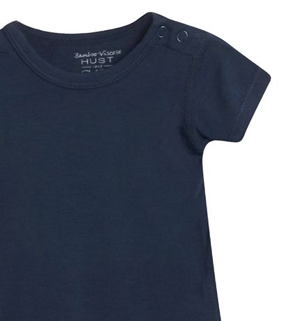 Hust and Claire Romper s/s - Boog - Bamboe - Navy