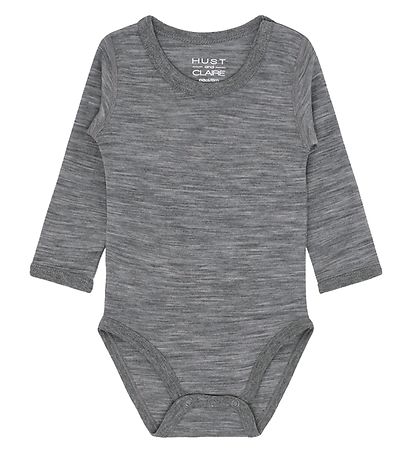 Hust and Claire Samfella L/æ - Bo - Ull - Grey Melange