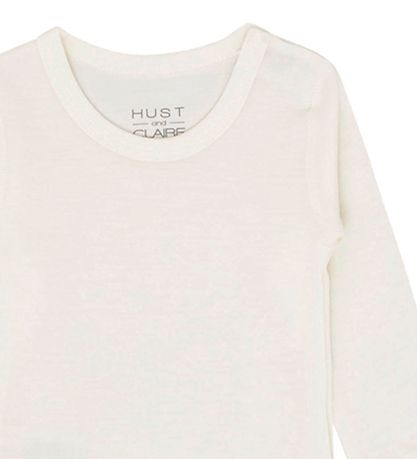 Hust and Claire Bodysuit l/s - Bo - Wool - Off White