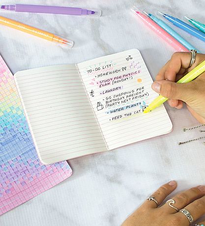 Ooly Dubbelzijdig Markers - 8 stk - Pastel Liners Dual Tip Merk