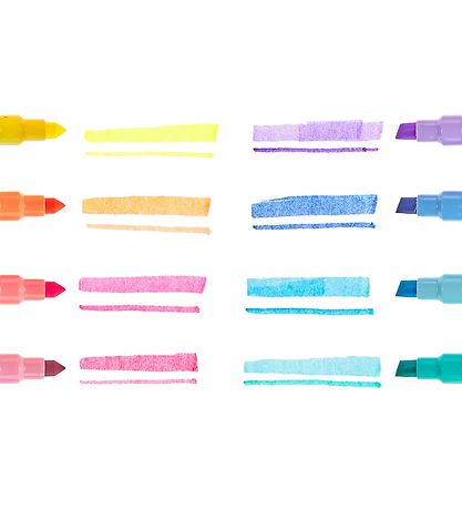 Ooly Dubbelzijdig Markers - 8 stk - Pastel Liners Dual Tip Merk