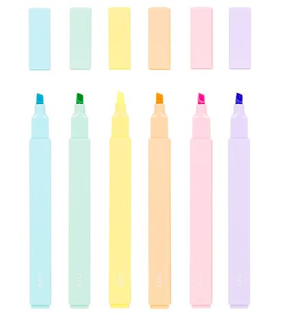 Ooly - 6 Pcs - Color Block Highlighters