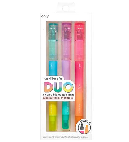 Ooly Dubbelzijdig Markers - 3 stk - 2 In 1 Vulpennen + Highl