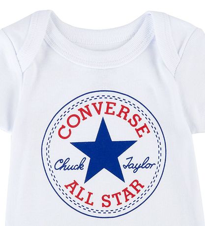 Converse Gift Box - Bodysuit s/s w. Beanie and Booties - White/R