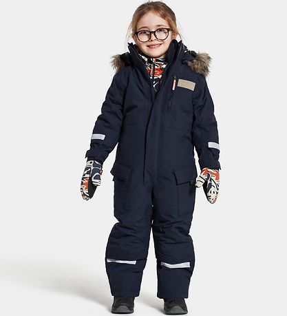 Didriksons Snowsuit - The polar bear - Navy/Granelito