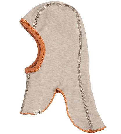 Voksi Balaclava - Wool - 2-layer - Reversible - Sandstone Peach