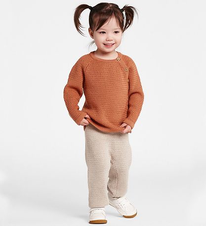 Voksi Trousers - Wool - Seashell Sand