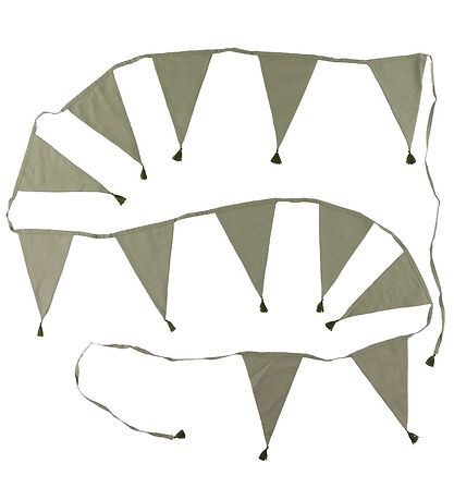 A Little Lovely Company Bunting Banner - 12 Cotton Flags - 400 c