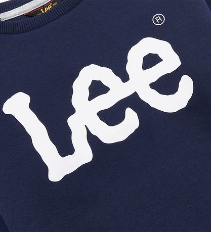 Lee Sweatshirt - Wobbly Graphic BB Crew - Navy Blazer