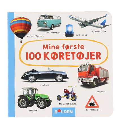 Forlaget Bolden Myndabók - Fyrstu 100 farartækin mín - Danskur