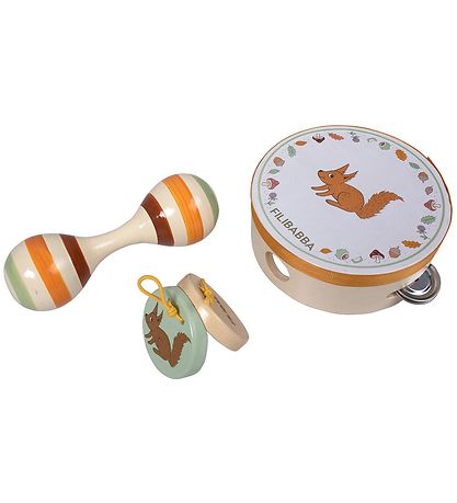 Filibabba Playcase w. Instruments - 4 Parts