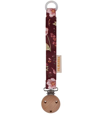 Filibabba Pacifier Clip - Fall Flowers